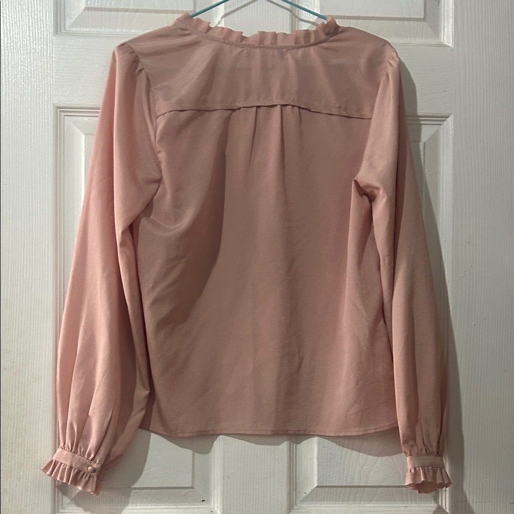 H&M Soft Pink Ruffled Blouse - Picture 4 of 4